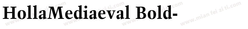 HollaMediaeval Bold字体转换